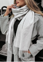 Shawl z frędzlami Closer To Heaven in grey