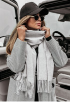 Shawl z frędzlami Closer To Heaven in grey