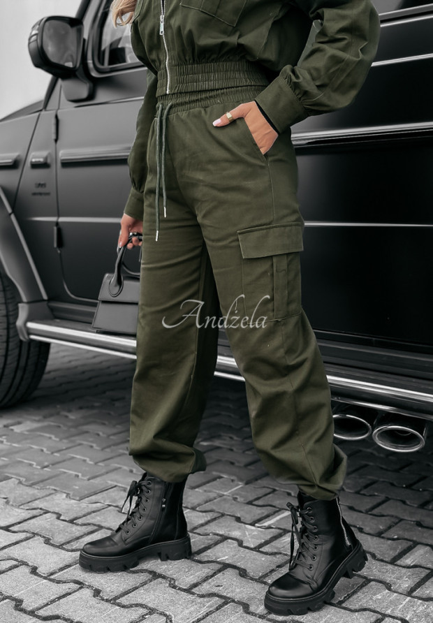 Komplet Outfit The World khaki