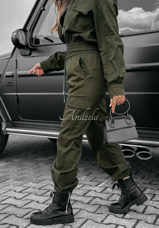 Komplet Outfit The World khaki