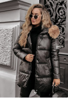 Długa Pikowana Jacket The Luckiest in black