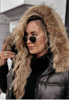 Długa Pikowana Jacket The Luckiest in black