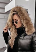 Długa Pikowana Jacket The Luckiest in black