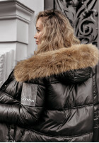 Długa Pikowana Jacket The Luckiest in black