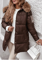 Długa Pikowana Jacket The Luckiest in chocolate
