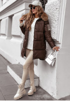 Długa Pikowana Jacket The Luckiest in chocolate