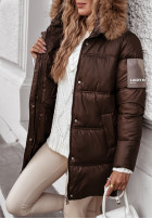 Długa Pikowana Jacket The Luckiest in chocolate
