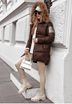 Długa Pikowana Jacket The Luckiest in chocolate