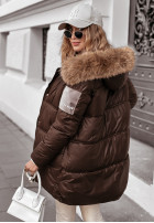 Długa Pikowana Jacket The Luckiest in chocolate