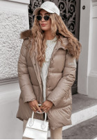 Długa Pikowana Jacket The Luckiest in beige