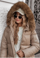 Długa Pikowana Jacket The Luckiest in beige