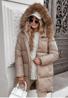 Długa Pikowana Jacket The Luckiest in beige