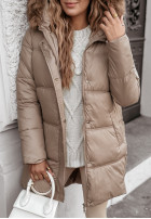 Długa Pikowana Jacket The Luckiest in beige