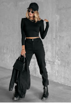short Blouse Zuma in black