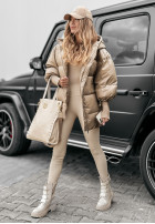 Pikowana Jacket oversize September in camel