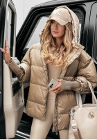 Pikowana Jacket oversize September in camel