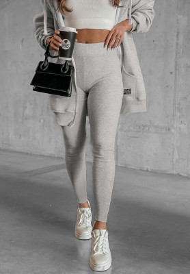 Ribbed leggings Siempre grey melange II