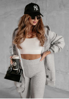 Prążkowane Leggings Siempre in beige Melange