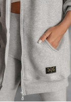 Rozpinana Sweatshirt z kapturem Siempre in beige Melange