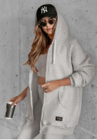 Rozpinana Sweatshirt z kapturem Siempre in beige Melange