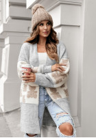 Długi Cardigan oversize w misie Teddy Lover in grey