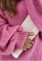 Sweter oversize Magic Hour różowy