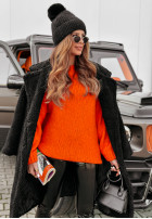 Sweter oversize Manville pomarańczowy