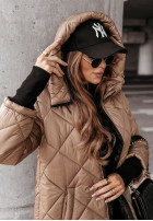Długa Pikowana Jacket z kapturem Scents Of Winter