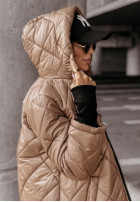 Długa Pikowana Jacket z kapturem Scents Of Winter