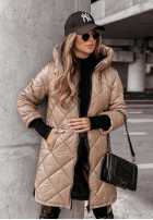 Długa Pikowana Jacket z kapturem Scents Of Winter