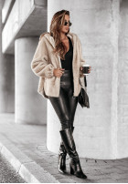 short Jacket futerko White Raven in beige