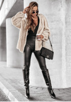 short Jacket futerko White Raven in beige