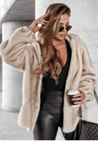 short Jacket futerko White Raven in beige