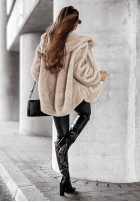 short Jacket futerko White Raven in beige