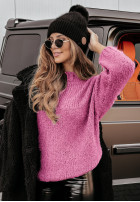 Sweter oversize Manville różowy