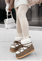 Shoes śniegowce z kożuszkiem Snow Flurries in chocolate