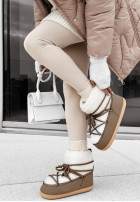 Shoes śniegowce z kożuszkiem Snow Flurries in chocolate