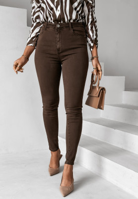 Kendriss chocolate skinny jeans pants