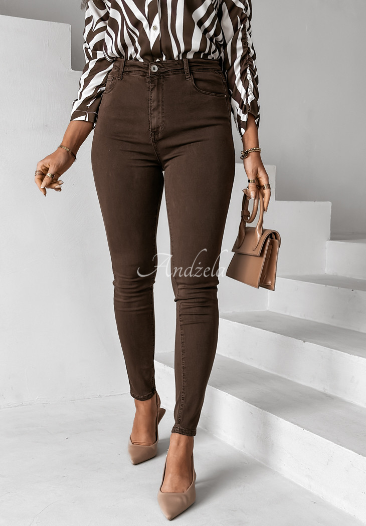 Kendriss chocolate skinny jeans pants