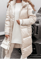Długa Pikowana Jacket Infinity jasnobeżowa
