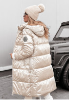 Długa Pikowana Jacket Infinity jasnobeżowa