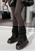 Shoes śniegowce z kożuchem Snow Flurries in black