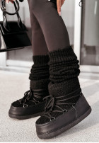 Shoes śniegowce z kożuchem Snow Flurries in black