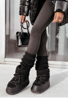 Shoes śniegowce z kożuchem Snow Flurries in black