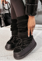 Shoes śniegowce z kożuchem Snow Flurries in black