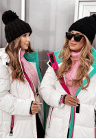 Długa Pikowana Jacket Snow Day in ecru