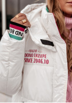 Długa Pikowana Jacket Snow Day in ecru