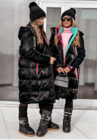 Długa Pikowana Jacket Snow Day in black