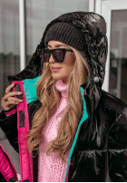 Długa Pikowana Jacket Snow Day in black