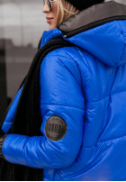 Pikowana kurtka z kapturem This Season Icon niebieska